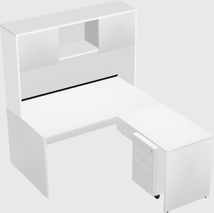 L-shaped office desk