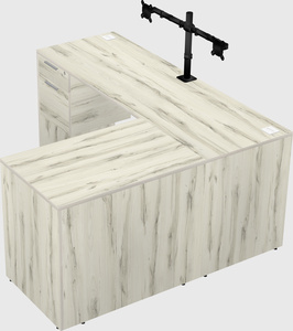L-shaped office desk