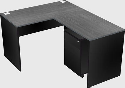 L-shaped office desk