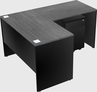 L-shaped office desk