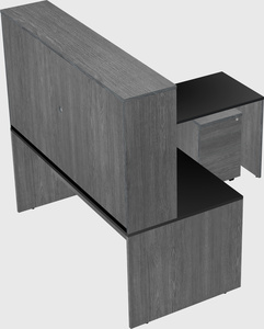 L-shaped office desk