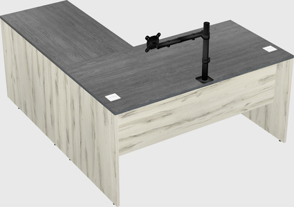 L-shaped office desk