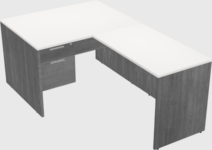 L-shaped office desk