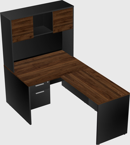 L-shaped office desk