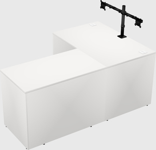L-shaped office desk