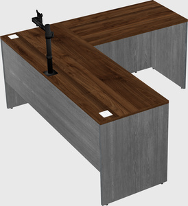 L-shaped office desk