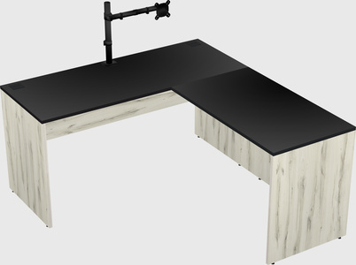 L-shaped office desk