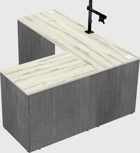 L-shaped office desk