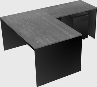L-shaped office desk