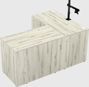 L-shaped office desk