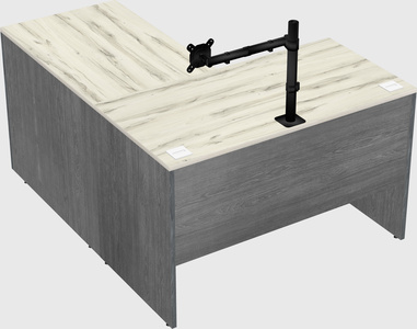 L-shaped office desk