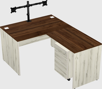 L-shaped office desk