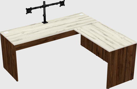 L-shaped office desk