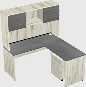 L-shaped office desk