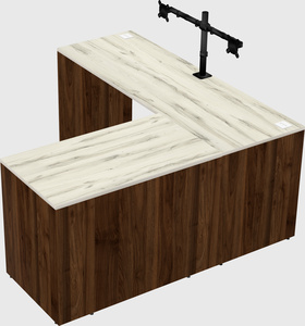 L-shaped office desk