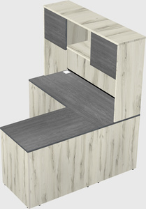 L-shaped office desk