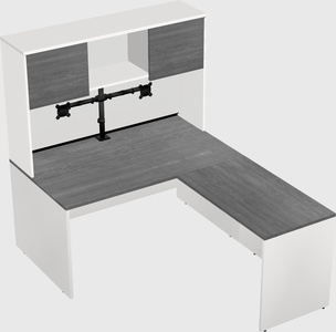 L-shaped office desk