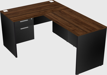 L-shaped office desk
