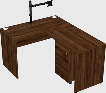 L-shaped office desk