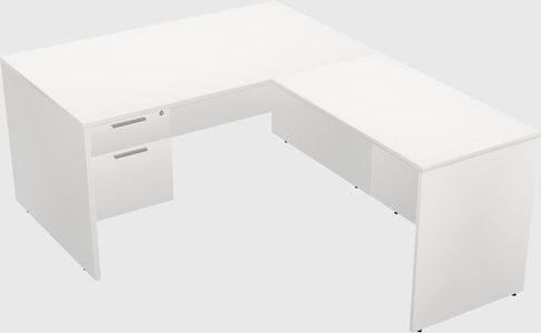 L-shaped office desk