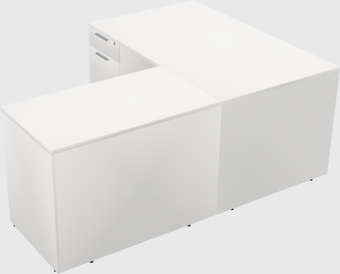 L-shaped office desk