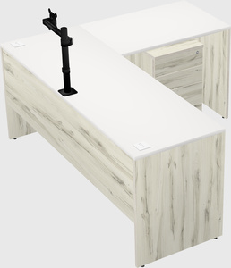 L-shaped office desk