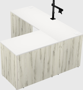 L-shaped office desk