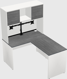 L-shaped office desk
