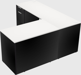 L-shaped office desk