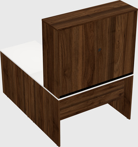 L-shaped office desk