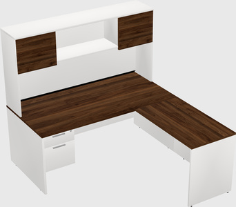 L-shaped office desk