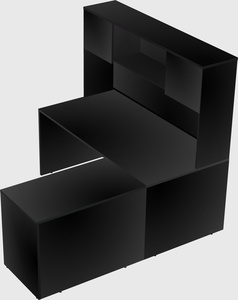 L-shaped office desk