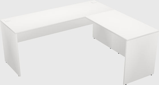 L-shaped office desk