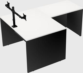 L-shaped office desk