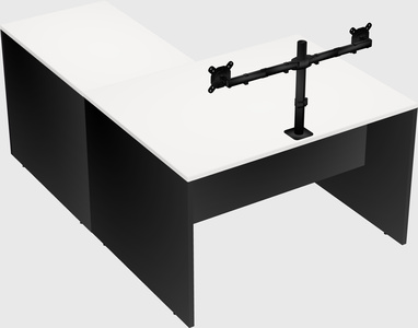 L-shaped office desk