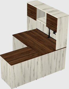 L-shaped office desk