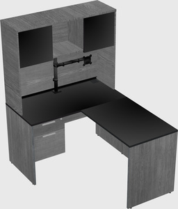 L-shaped office desk
