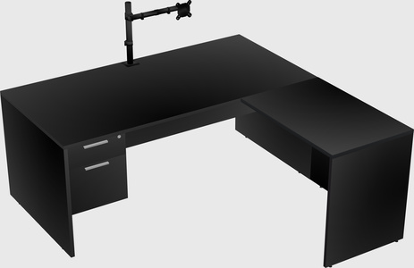 L-shaped office desk