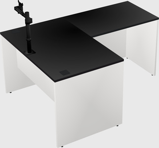L-shaped office desk