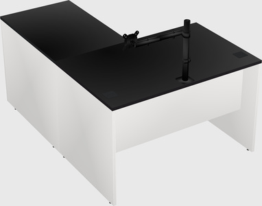 L-shaped office desk