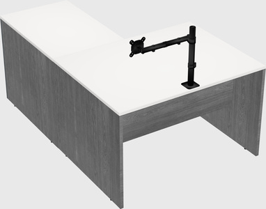 L-shaped office desk