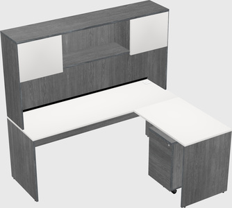 L-shaped office desk