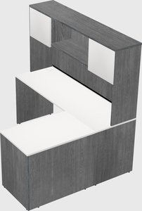L-shaped office desk