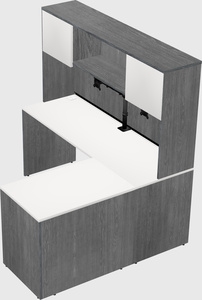 L-shaped office desk