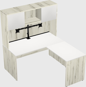 L-shaped office desk