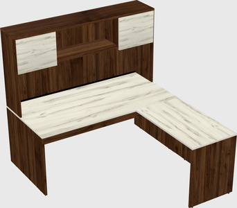 L-shaped office desk