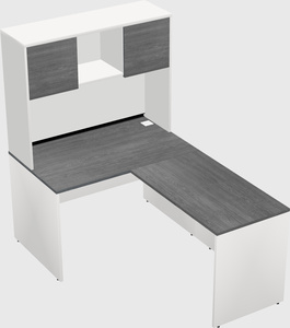 L-shaped office desk