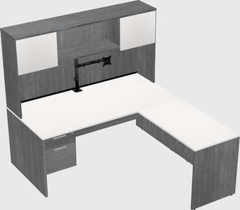 L-shaped office desk
