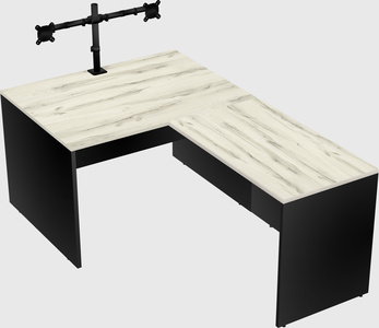 L-shaped office desk
