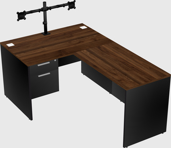 L-shaped office desk